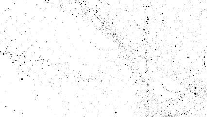 Distressed black texture. Dust overlay textured grain noise particles. Dark grainy texture on white background. 