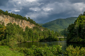 Fototapeta premium lake fontana, NC