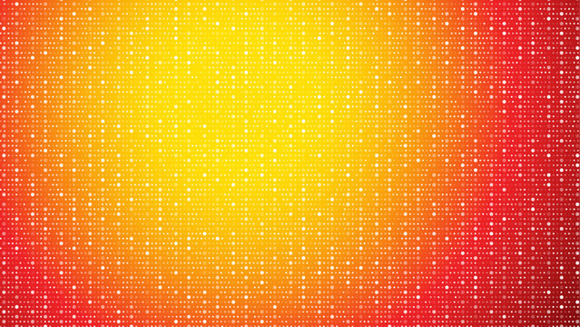Abstract orange and yellow dot pattern background