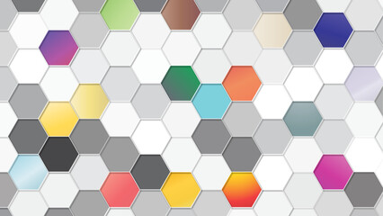 abstract background with hexagons