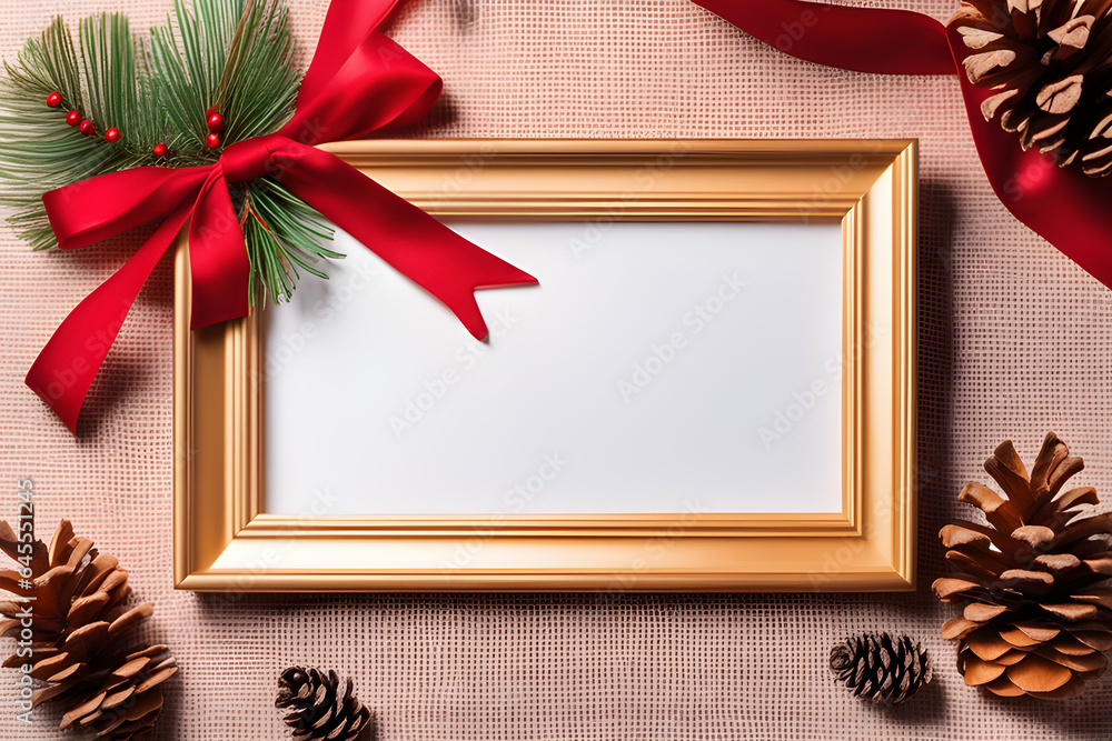 Wall mural christmas blank card