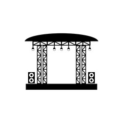 illustration concert stage icon