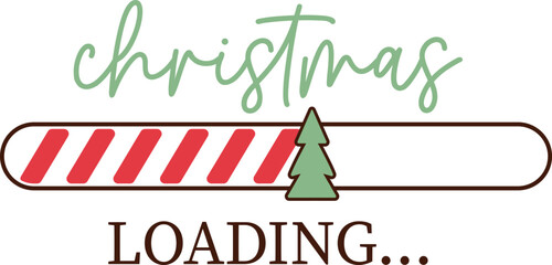christmas loading svg design