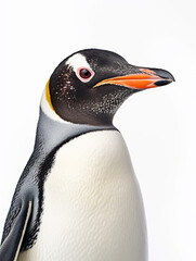 Naklejka premium Generative AI Cute and adorable penguin in a different style and place