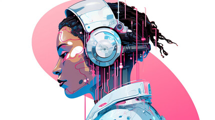 AI Deep Thought: Cyborg Activism & Spiritual Exploration in a Vaporwave Universe

