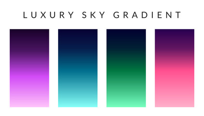 Fototapeta premium sky gradient color pallete. Sky gradient color.