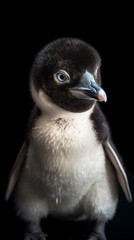 Obraz premium Generative AI Cute and adorable penguin in a different style and place
