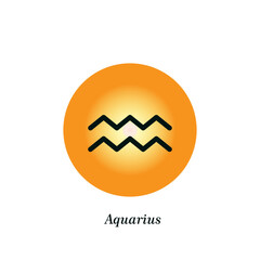 Zodiac icon Horoscope icon flat style ,Zodiac constellation sign