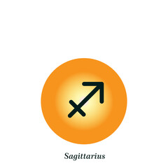 Zodiac icon Horoscope icon flat style ,Zodiac constellation sign