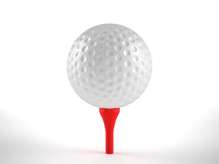 Golf ball and tee