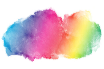 watercolor color full background. watercolor background with clouds. rainbow color	