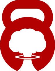 Kettle bell with bomb explosion