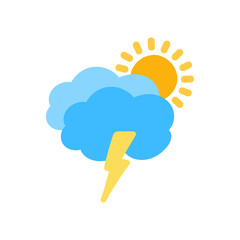 weather icon set sun rain thunderstorm dew wind snow cloud night sky for forecast