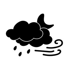 weather icon set sun rain thunderstorm dew wind snow cloud night sky for forecast