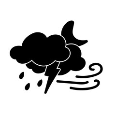 weather icon set sun rain thunderstorm dew wind snow cloud night sky for forecast