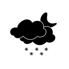 weather icon set sun rain thunderstorm dew wind snow cloud night sky for forecast