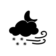 weather icon set sun rain thunderstorm dew wind snow cloud night sky for forecast