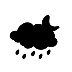 weather icon set sun rain thunderstorm dew wind snow cloud night sky for forecast