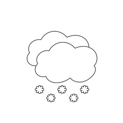 weather icon set sun rain thunderstorm dew wind snow cloud night sky for forecast