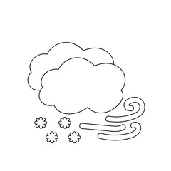 weather icon set sun rain thunderstorm dew wind snow cloud night sky for forecast
