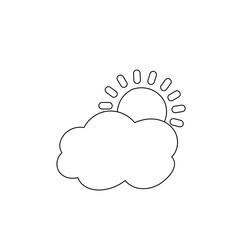 weather icon set sun rain thunderstorm dew wind snow cloud night sky for forecast