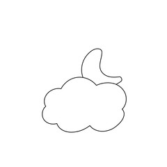 weather icon set sun rain thunderstorm dew wind snow cloud night sky for forecast