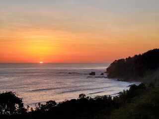 Fototapeta premium sunset on a tropical beach