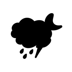 weather icon set sun rain thunderstorm dew wind snow cloud night sky for forecast