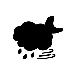 weather icon set sun rain thunderstorm dew wind snow cloud night sky for forecast