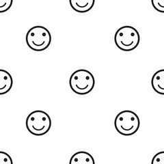 Digital png illustration of rows of smiling faces on transparent background