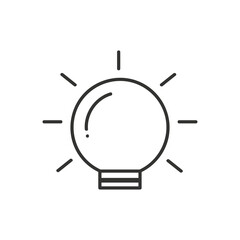 The light bulb is full of ideas And creative thinking, analytical thinking for processing. Light bulb icon vector. ideas symbol illustration.