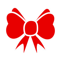 ribbon, gift ribbon bow,Shiny red satin ribbon on white background. Vector red bow and ribbon. Christmas gift, valentines day, birthday wrapping element