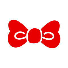 ribbon, gift ribbon bow,Shiny red satin ribbon on white background. Vector red bow and ribbon. Christmas gift, valentines day, birthday wrapping element