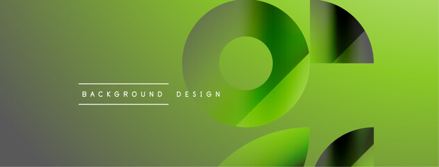Triangles, lines and round shapes - dynamic geometric abstract background. Visual symphony of shapes and lines design for wallpaper, banner, background, landing page, wall art, invitation, prints