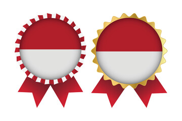 Vector Medal Set Designs of Indonesia Template