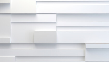 3D White Wall