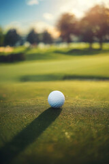 golf ball on the green