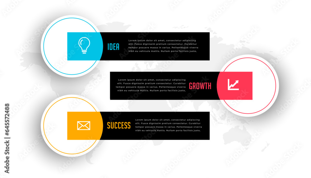 Wall mural modern corporate infographic sequence chat template for data visualization