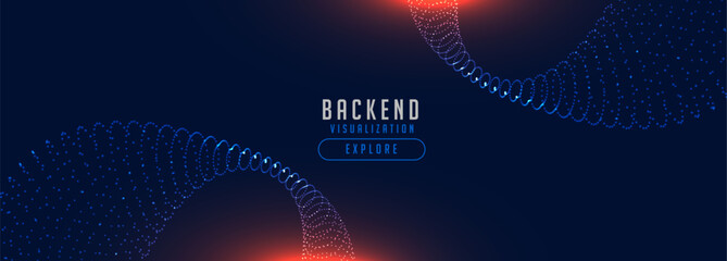 abstract and shiny digital data visualization background for research