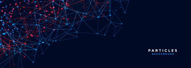 low poly style futuristic web tech background for internet connectivity