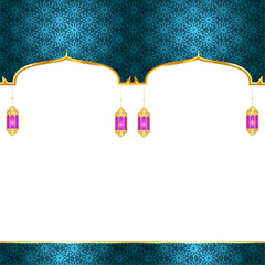 Ramadan kareem islamic transparent background with arabesque pattern shab e barat shaban and laylat ul qadar