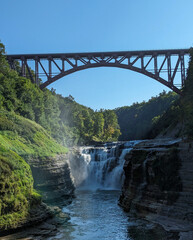 Upper waterfall in Letchworth State Park 
