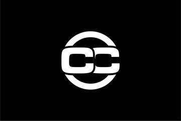 Fototapeta CC creative letter logo design vector icon illustration obraz