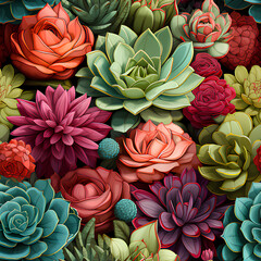 contemporary designs for cactus and succulents, Generative AI