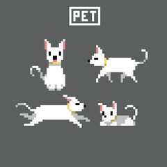 this is a pet in pixel art with colorful color,this item good for presentations,stickers, icons, t shirt design,game asset,logo and project.