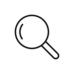 Magnifying glass search vector icon