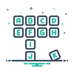Mix  icon for scrabble 