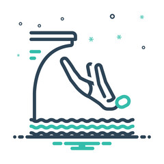 Mix  icon for diving 