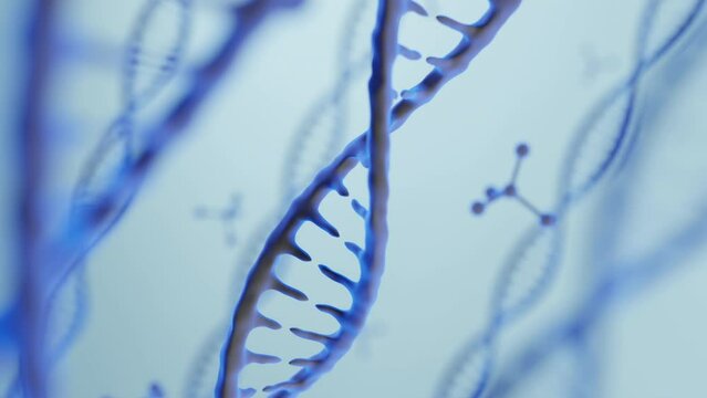 3D illustration. DNA structure. Medical science background.
