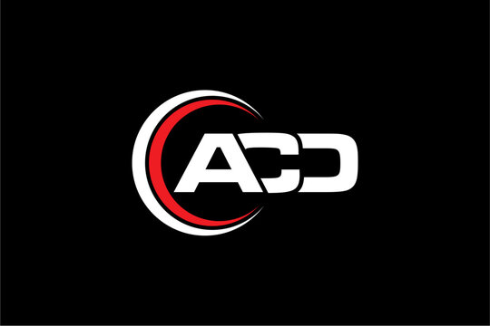 ACD creative letter logo design vector icon illustration